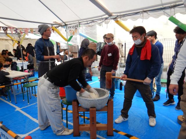 あんじゅ餅つき大会